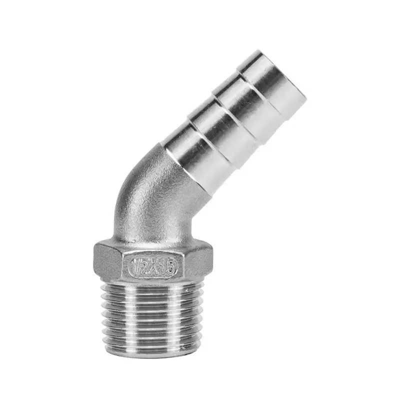 45-Degree nga Hexagonal Male Thread Elbow Fitting