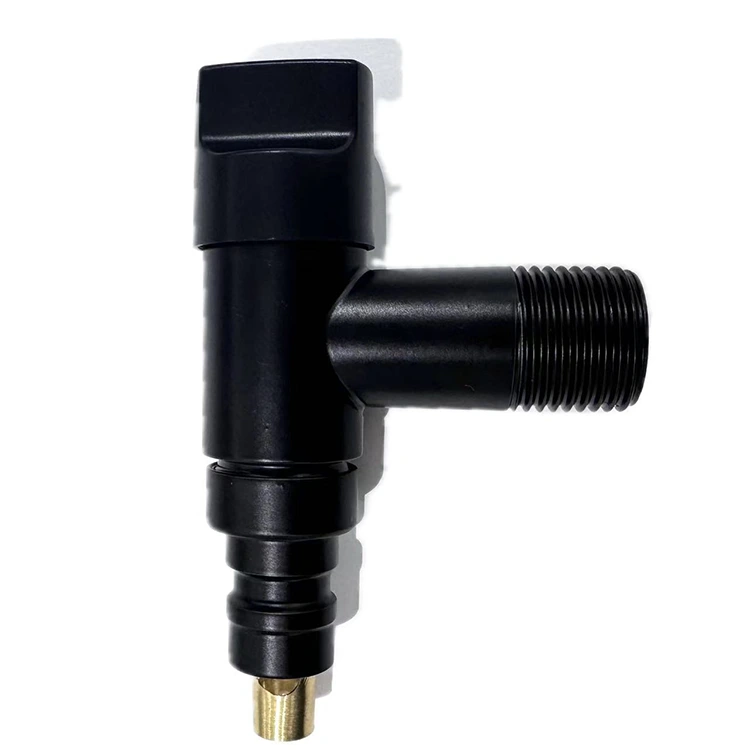 Black Square Knob Stop Valve para sa Washing Machine