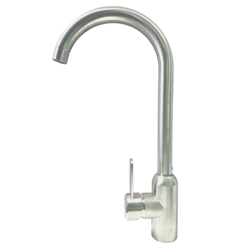 Brushed Stainless Steel 360°Rotating Sink Faucet