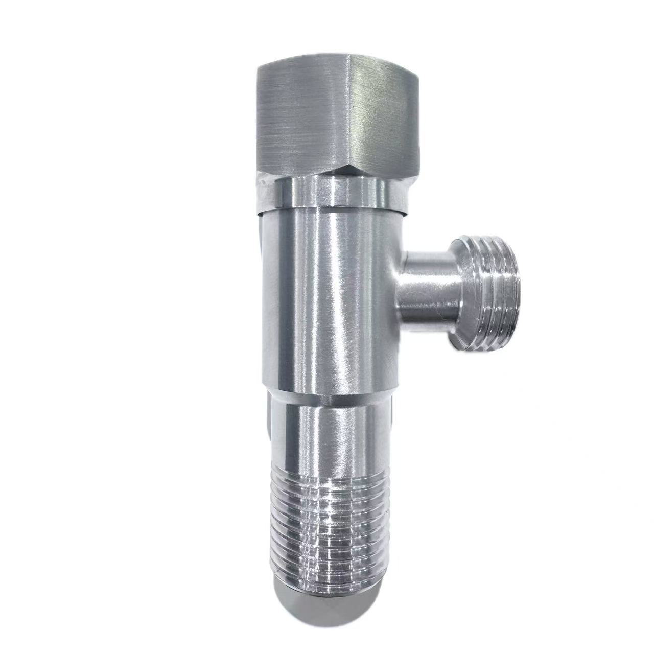 Gisipilyo nga Stainless Steel Ang Anggulo nga Balbula sa Kaligoanan
