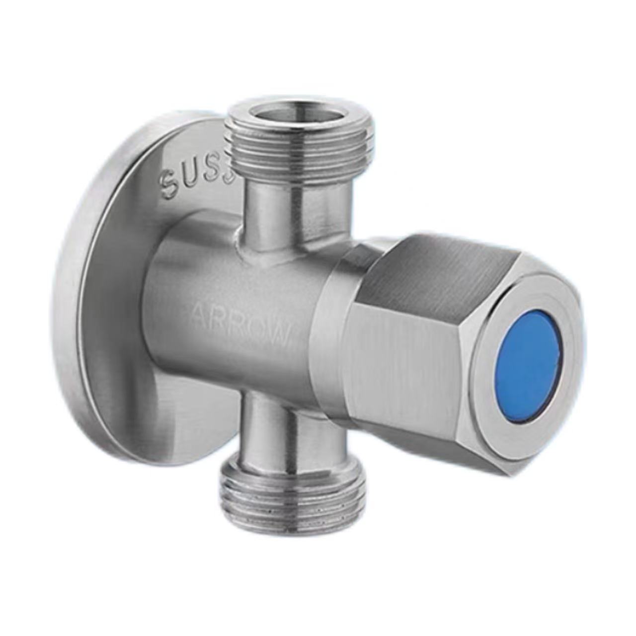Brushed Stainless Steel Three-Way Diverter Valve