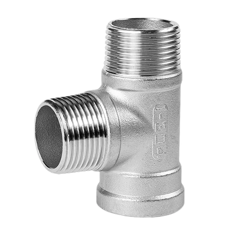 BSP Stainless Steel Laki-Babaye-Babaye nga Tee Fitting