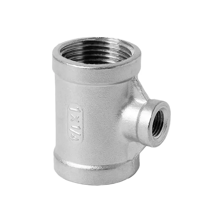 BSP Stainless Steel Pagkunhod sa Babaye nga Threaded Tee