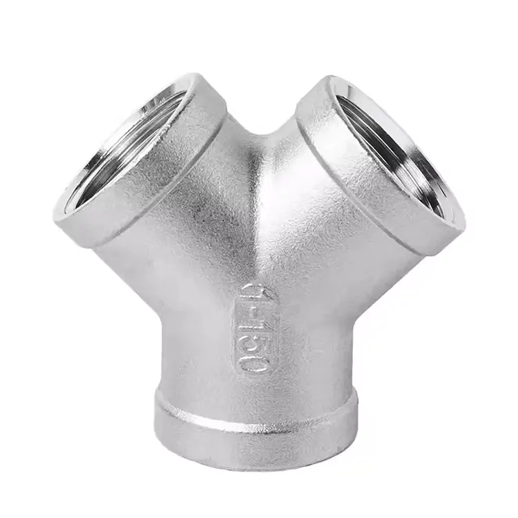 BSP Stainless Steel Y-type nga Male Threaded Tee