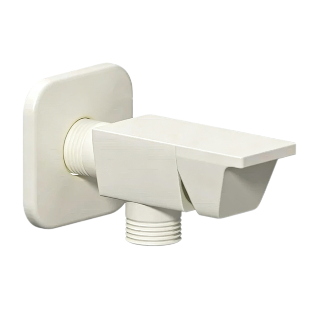 Cream-White Wall-Mounted Mainit Ug Bugnaw nga Tubig Inlet Valve