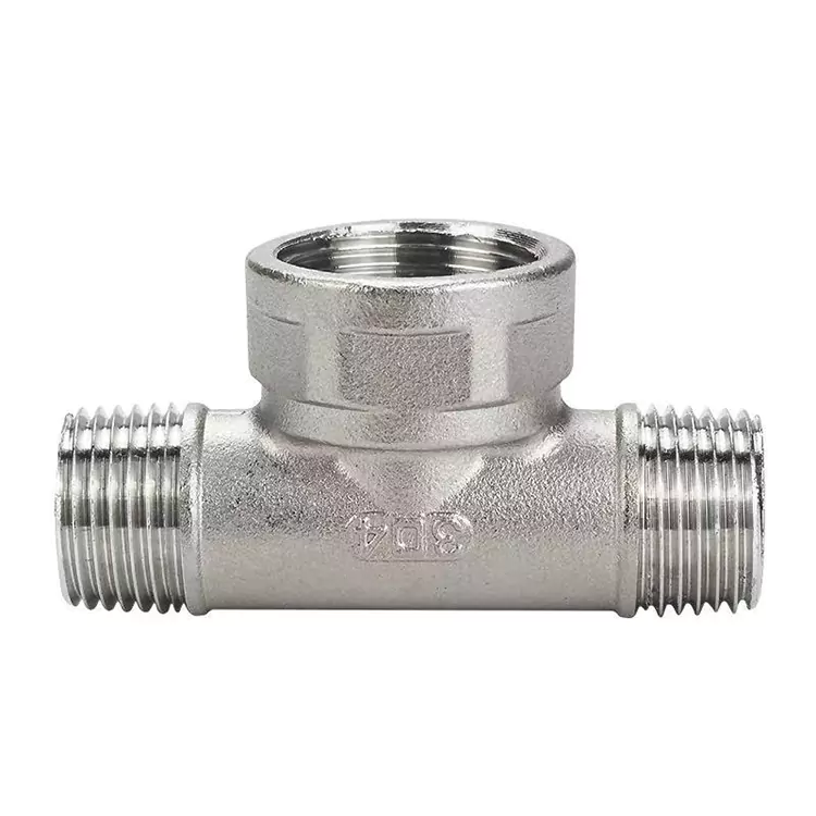 DN15-DN100 BSP Stainless Steel Medium-Daghang Pipe Tee