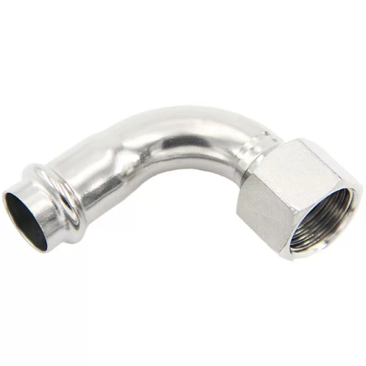 Doble nga Clamp 90 Degree Internal Thread Conversion Elbow
