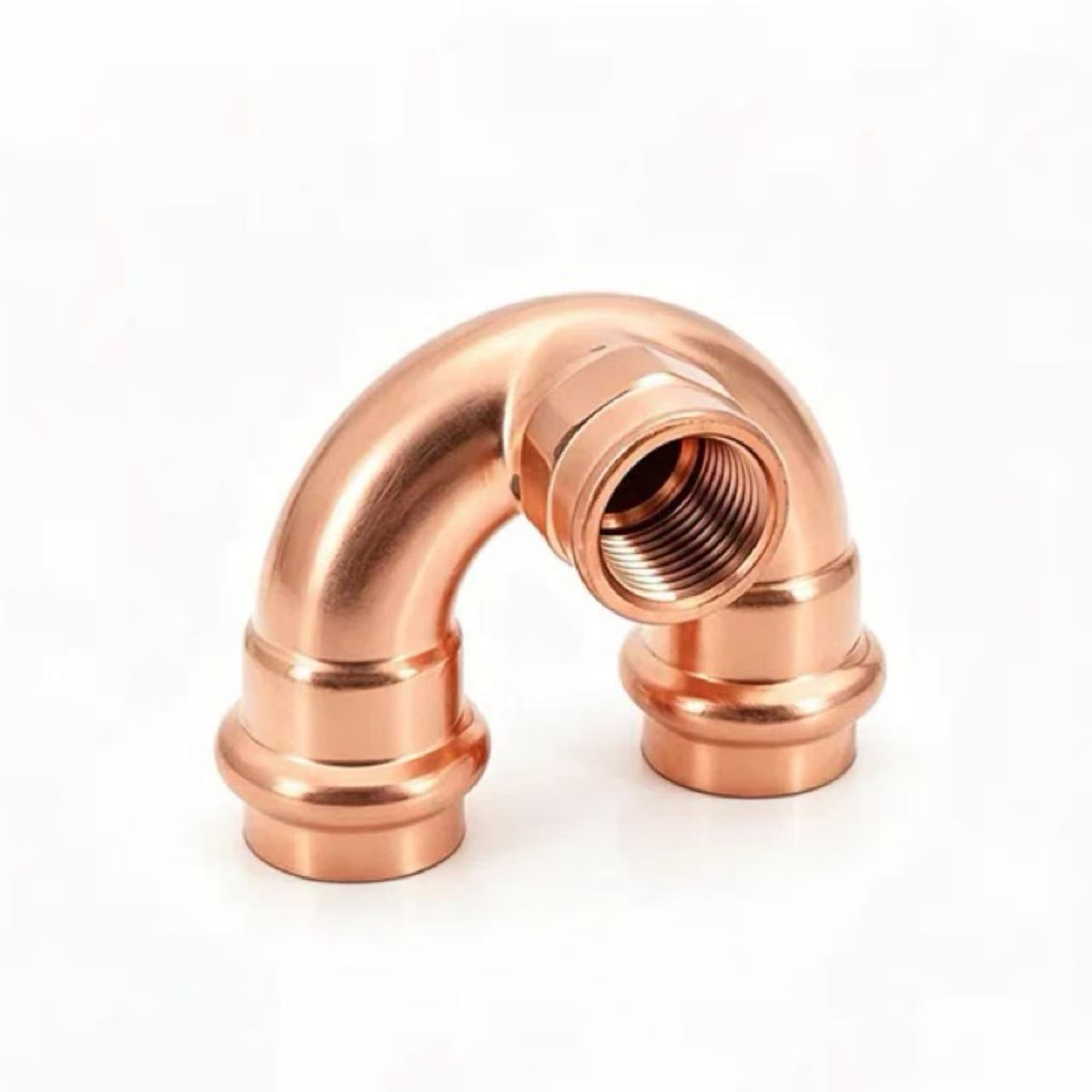 Doble-Clamp u-Shaped Internal Thread Tee Elbow