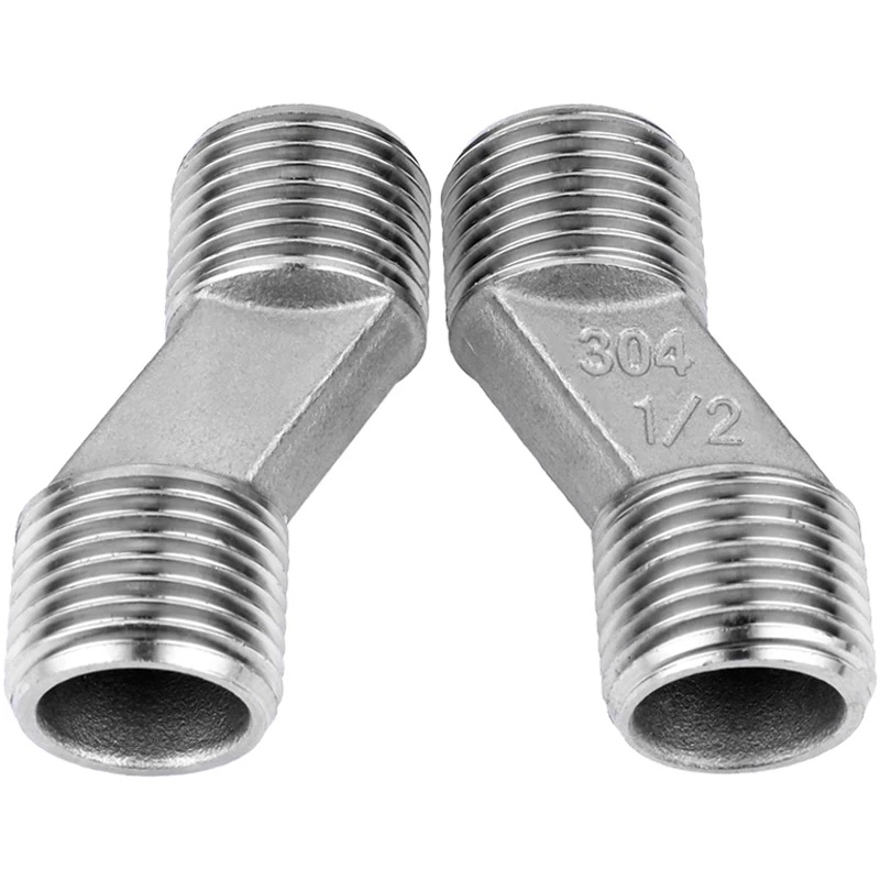 Doble nga natapos nga eccentric threaded joint