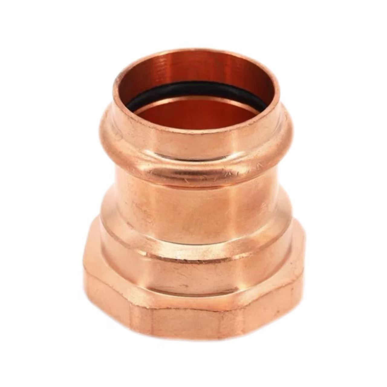 Dobleng Pindota ang Babaye nga May Threaded Straight Adapter