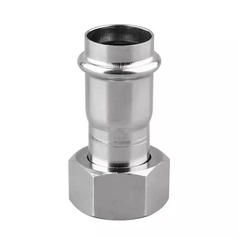 Doble nga press-fit internal thread union