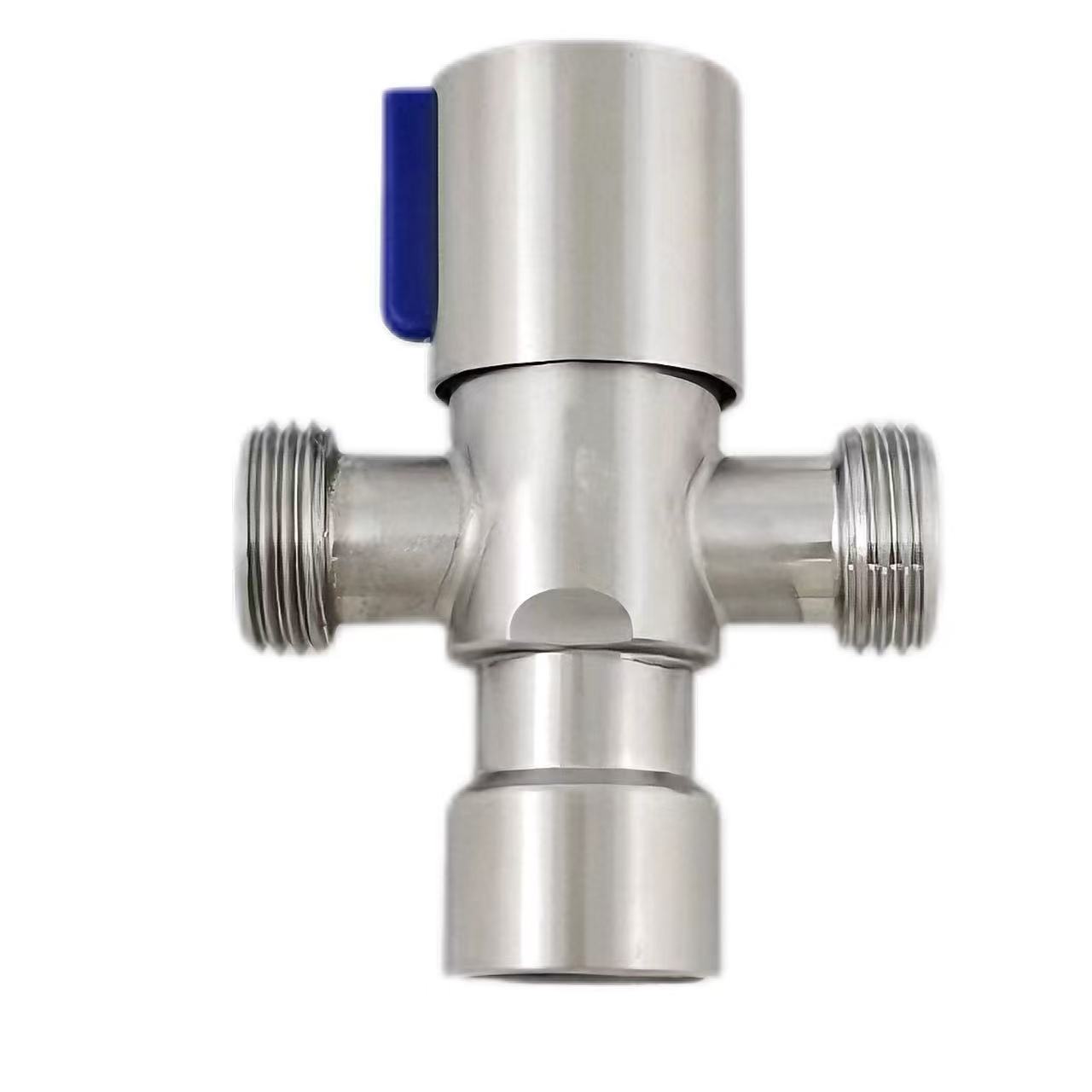 Internal nga Thread 180-Degree nga Three-Way Water Diverter Valve
