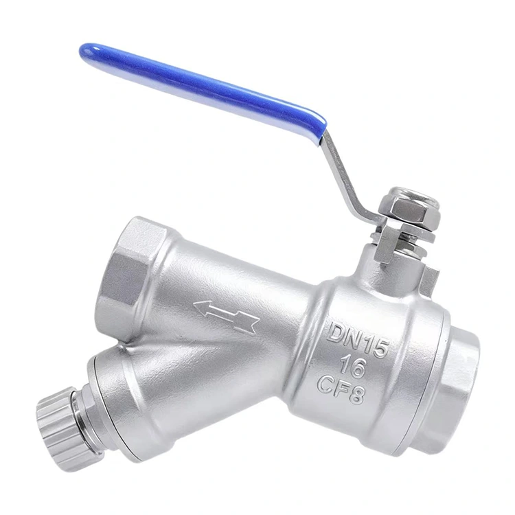 Strainer Blowdown Valve para sa Tubig ug Drainage