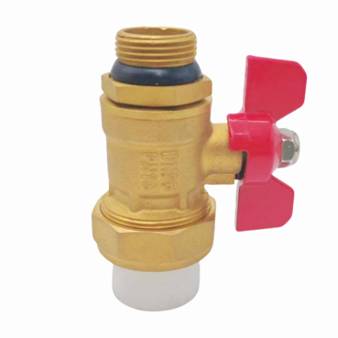 Vertical PPR25 Ball Valve nga adunay Male Thread