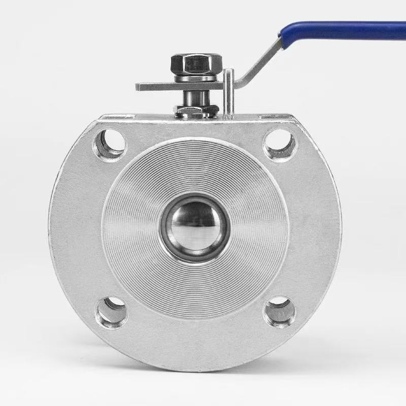 Wafer Type Ball Valve nga adunay Flange Ends